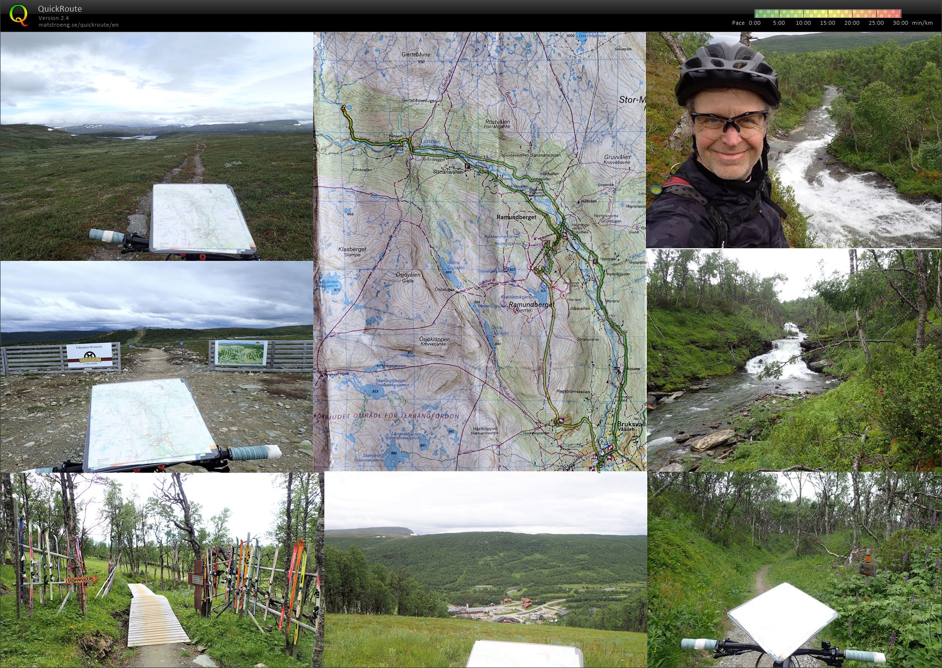 MTBO Bruksvallarna Ramundberget Downhill Klinken och Guldtur 19 (20-07-2020)