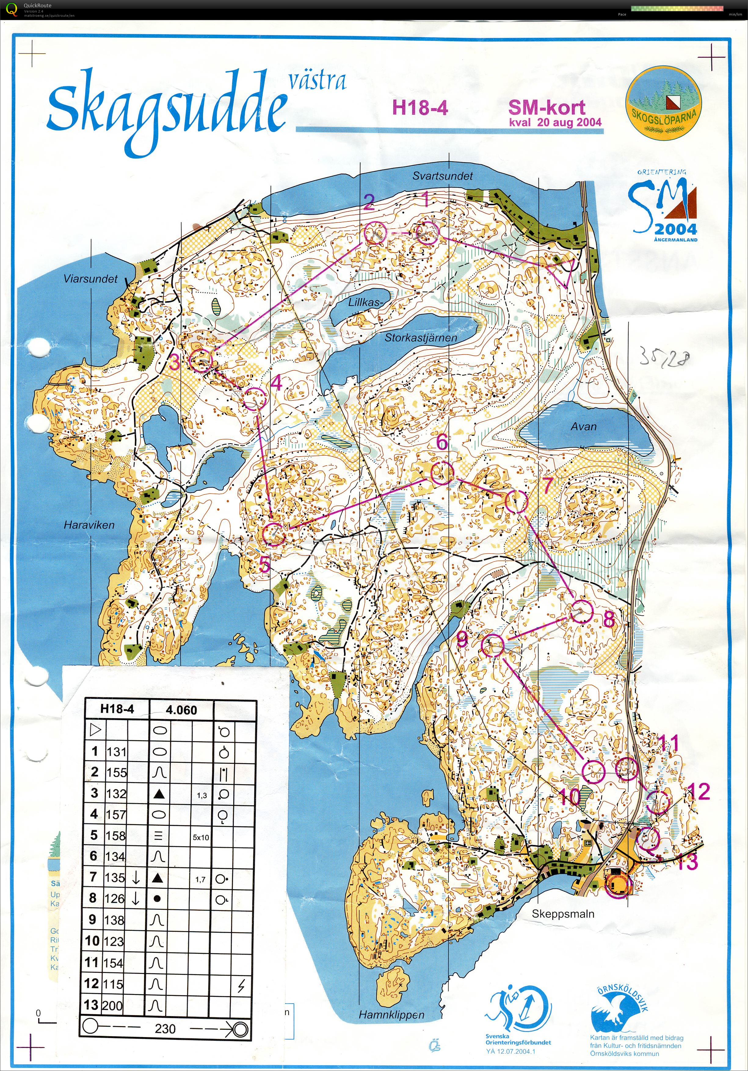 SM-kort, kval (20/08/2004)