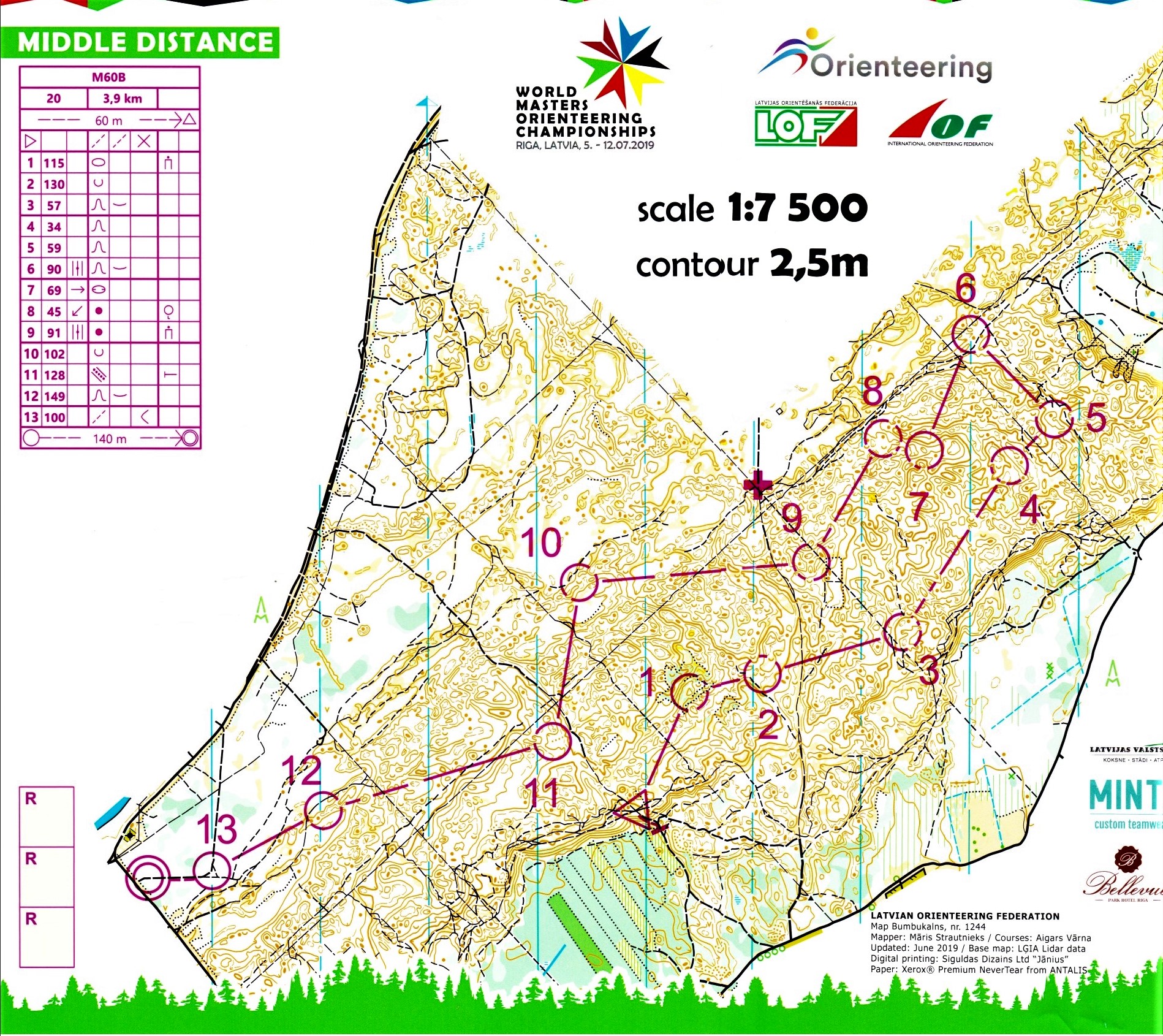 Riga WMOC Medel bana H60B (2022-10-18)