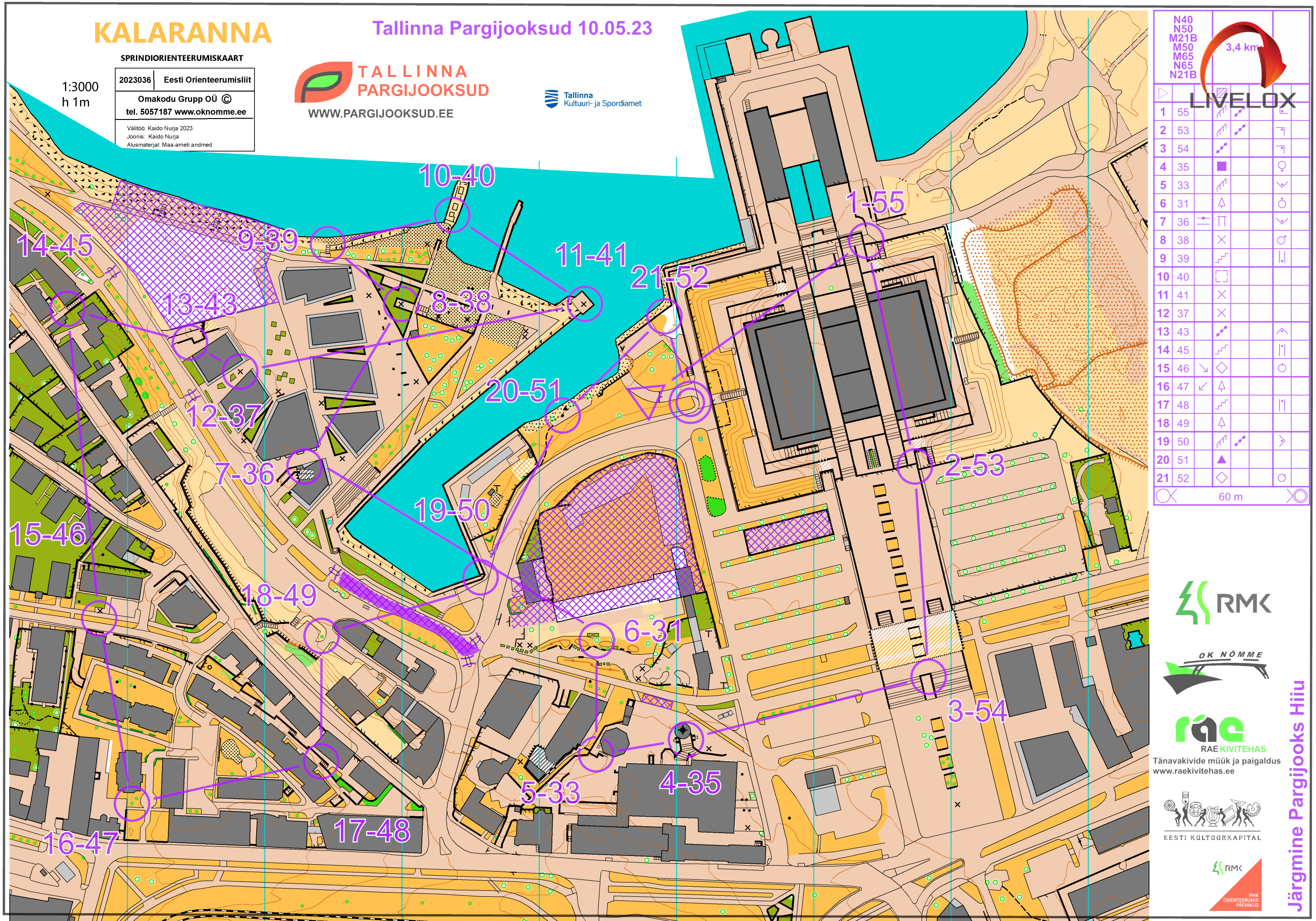 Sprint Tallin OS arena segling (22.08.2023)