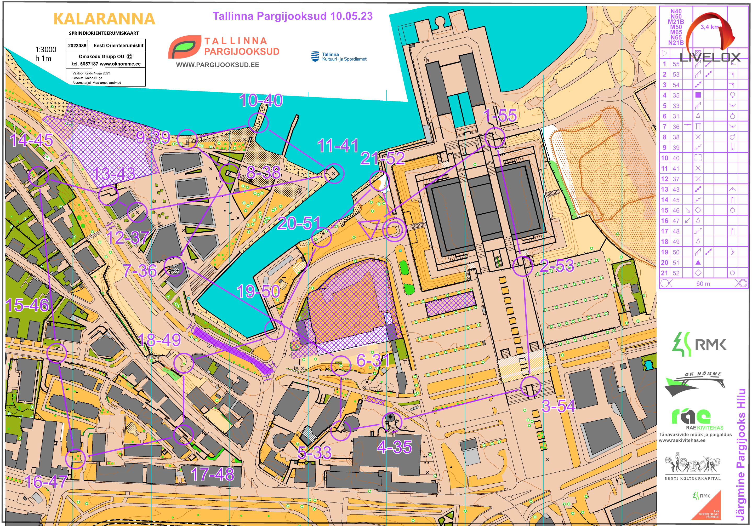 Sprint Tallin OS arena segling (22/08/2023)