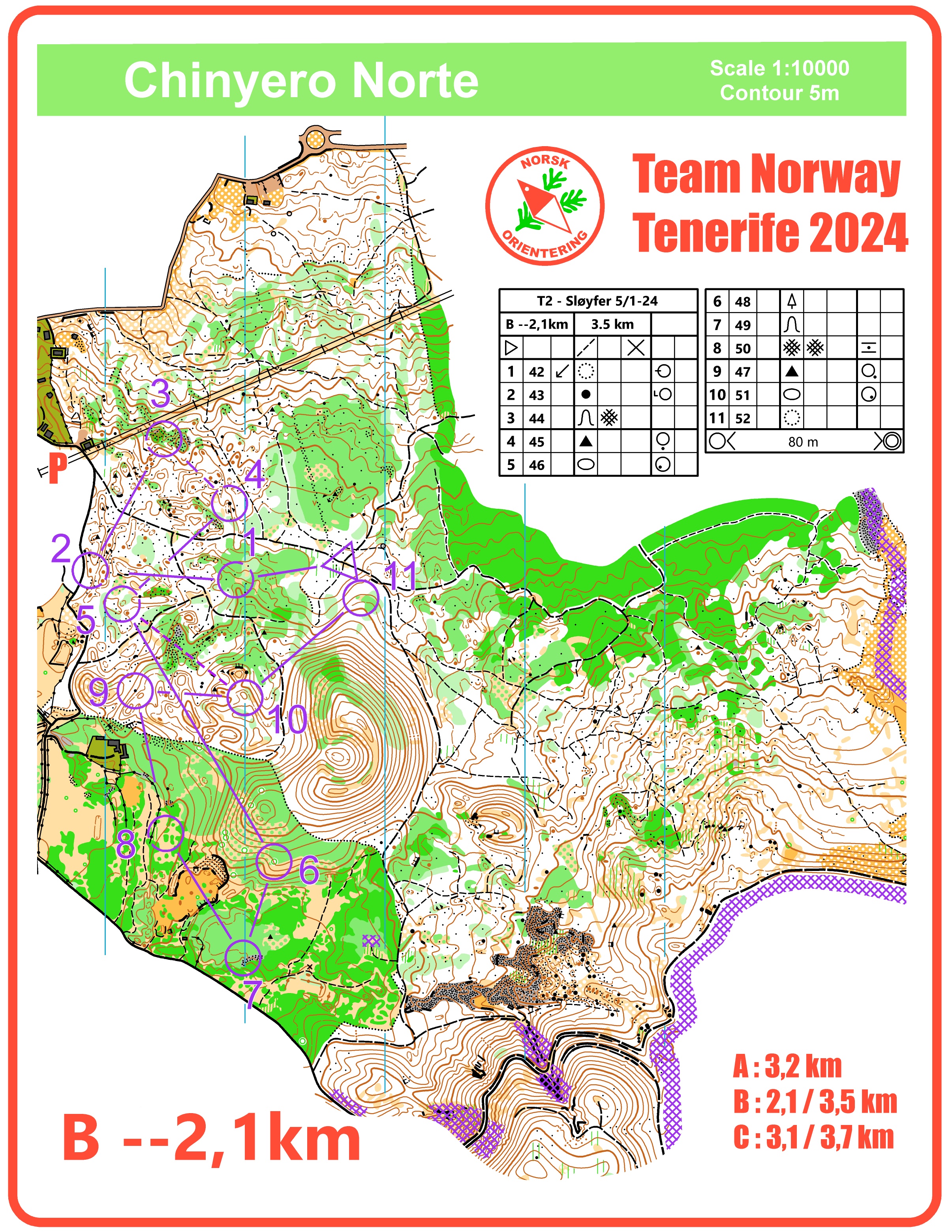 Sløyfer Chinyero #2 (2024-01-05)