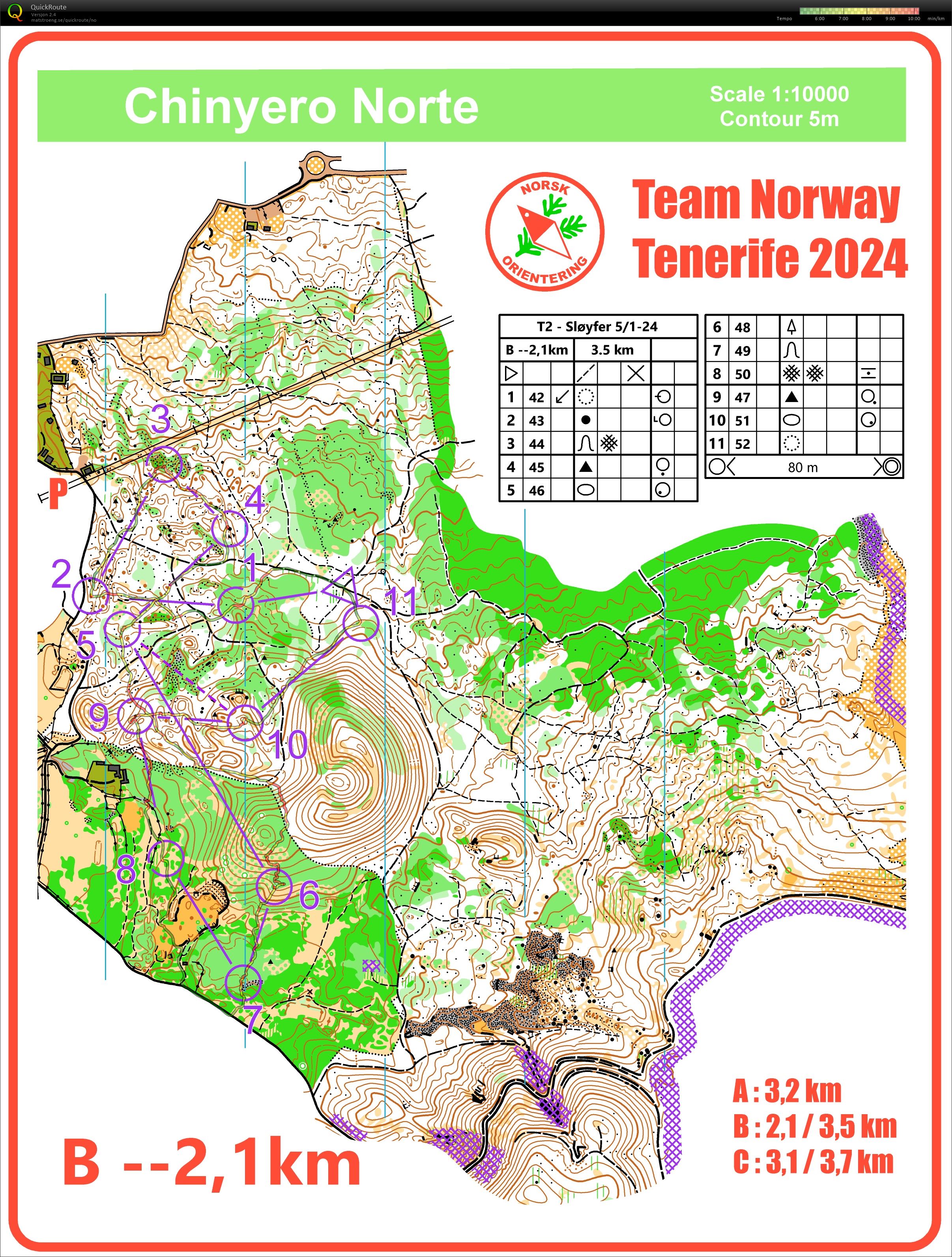 Sløyfer Chinyero #2 (2024-01-05)