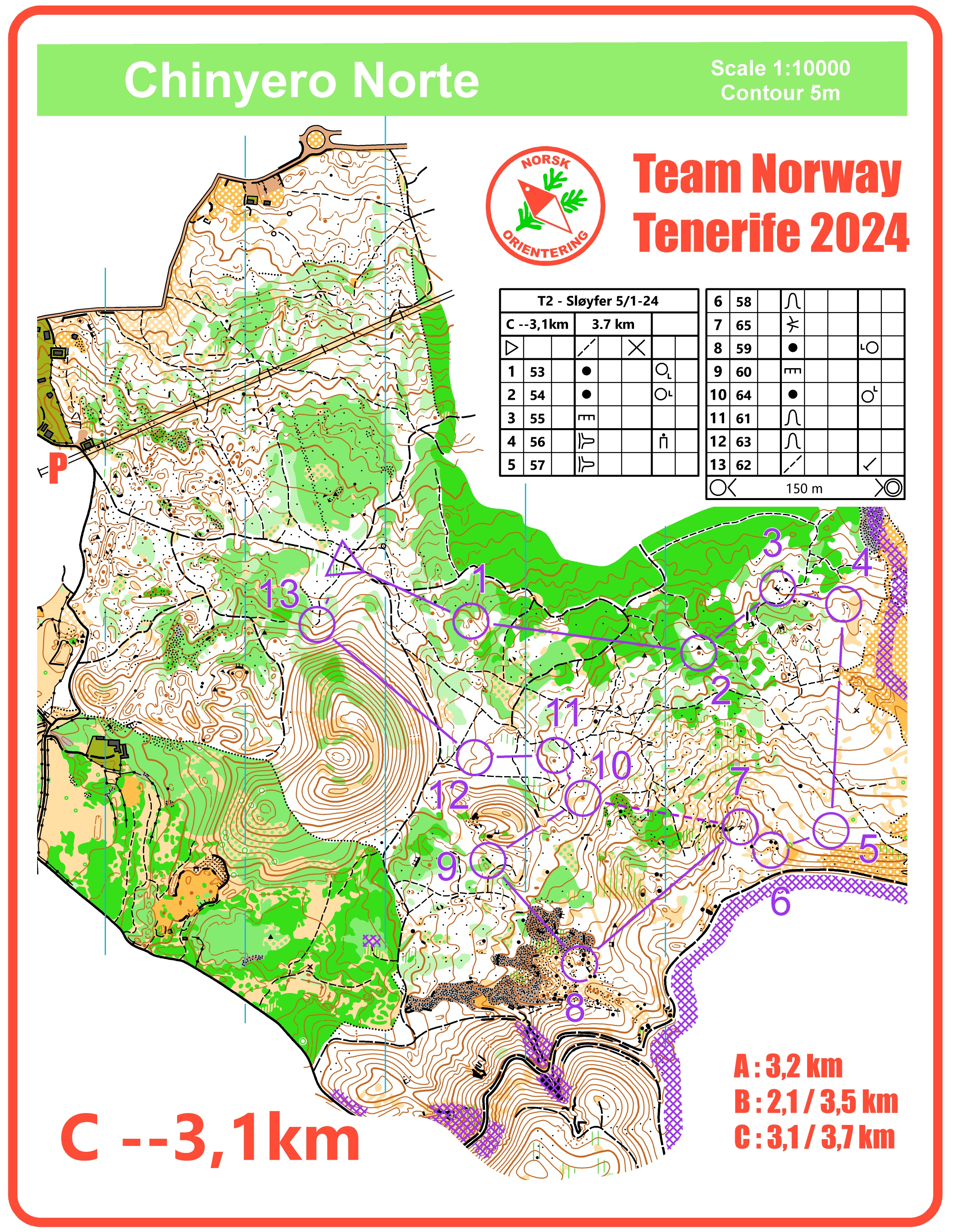 Sløyfer Chinyero #3 (2024-01-05)