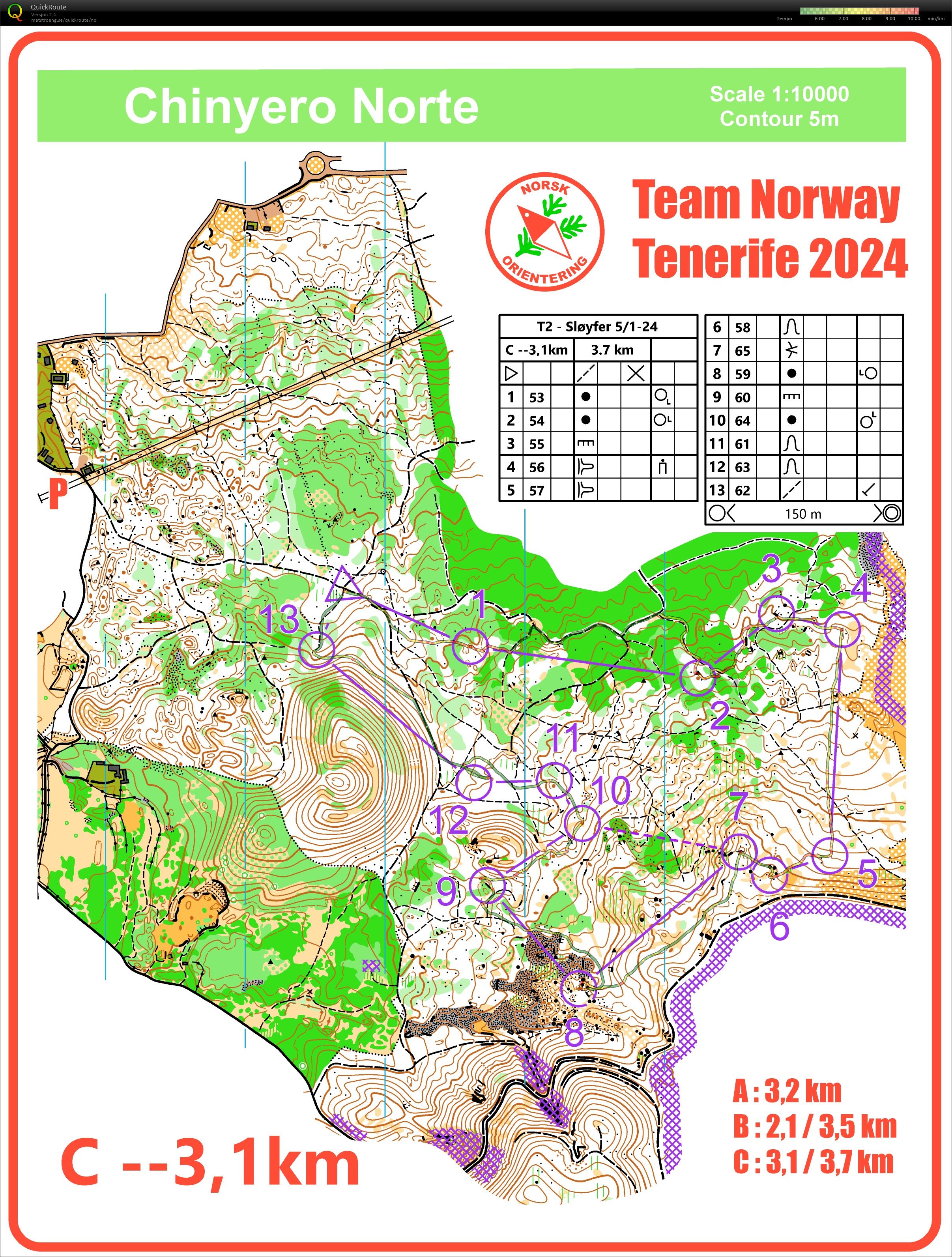 Sløyfer Chinyero #3 (2024-01-05)