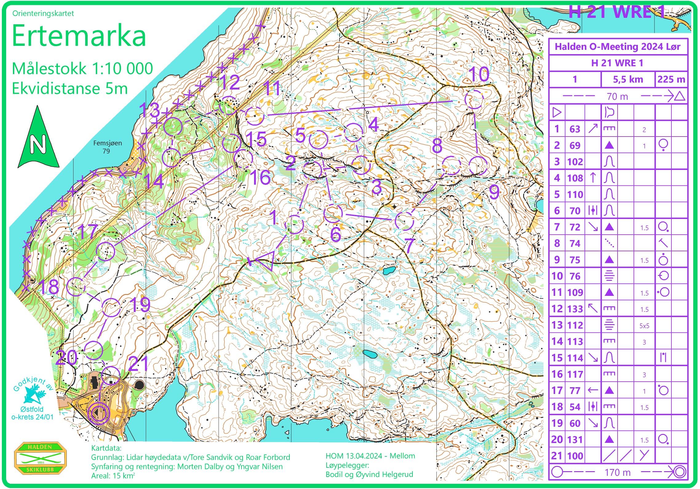 Halden O-Meeting mellom (13/04/2024)