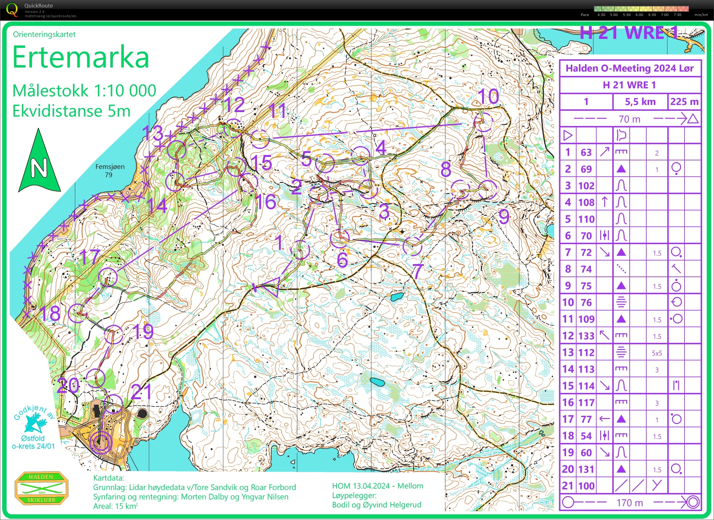 Halden O-Meeting mellom (13/04/2024)