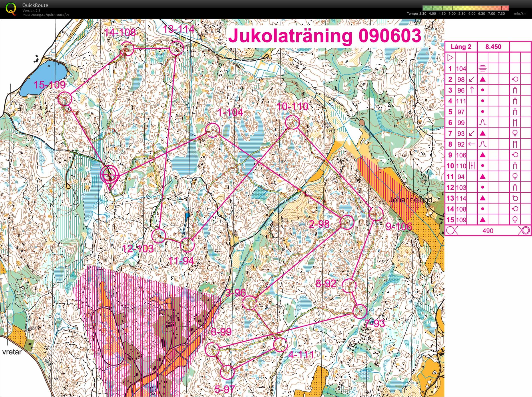 Jukolaträning - Östuna (2009-06-03)