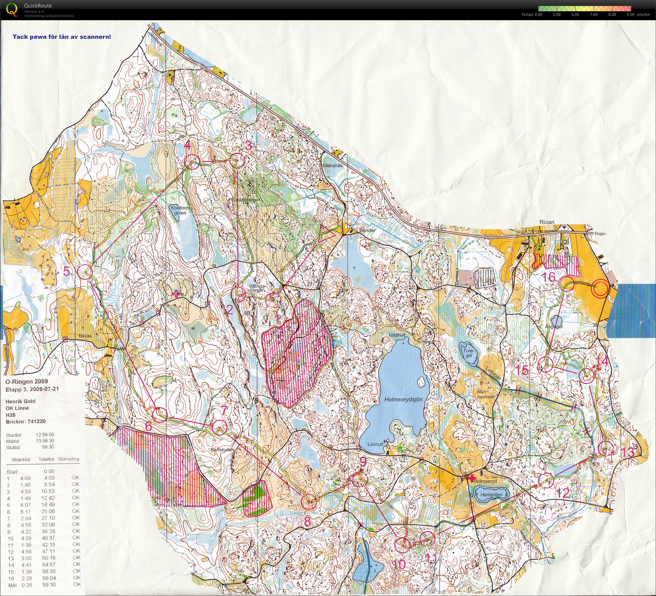 O-ringen, etapp 3 (21.07.2009)