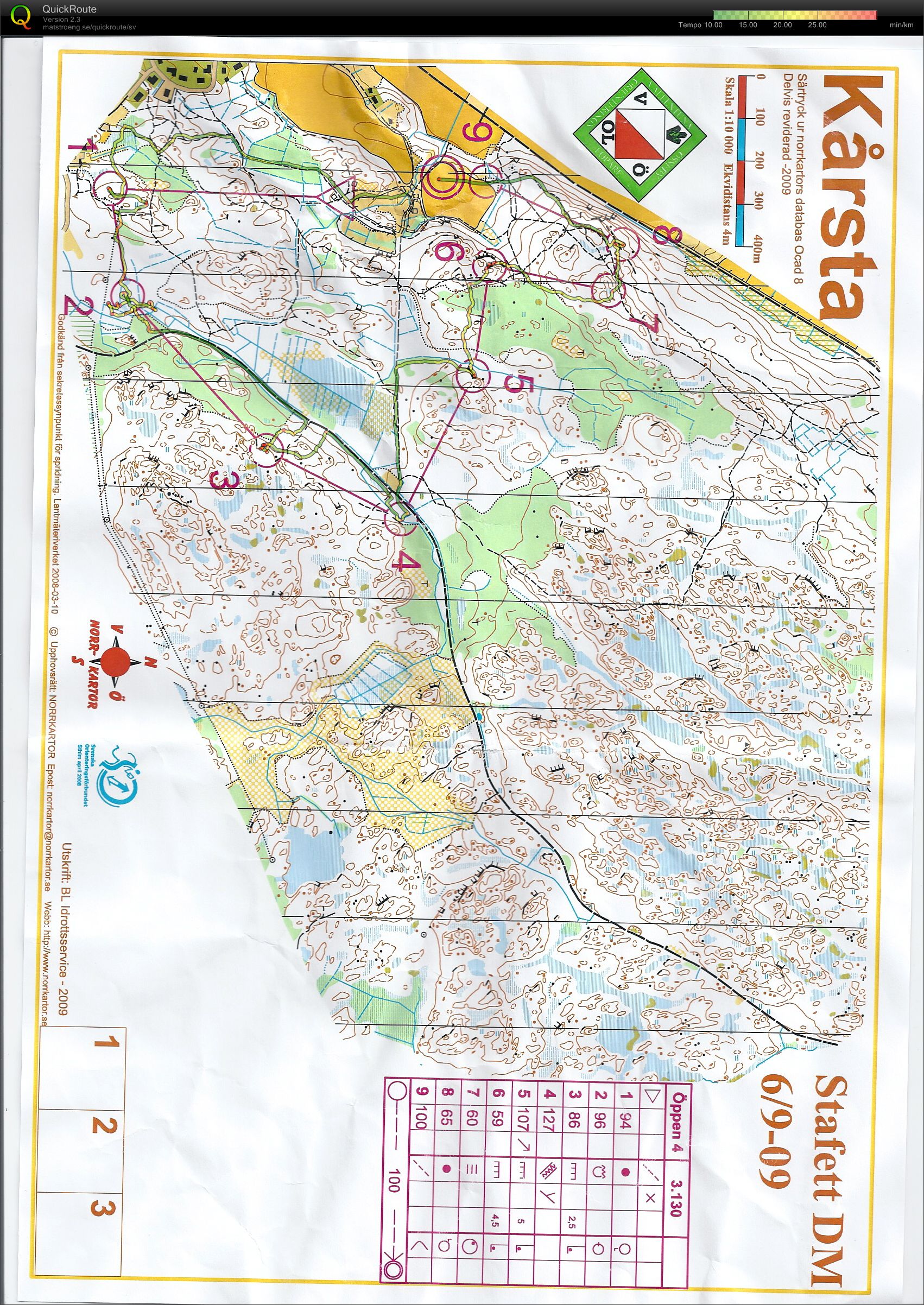 Kårsta - Stafett DM (2009-09-07)