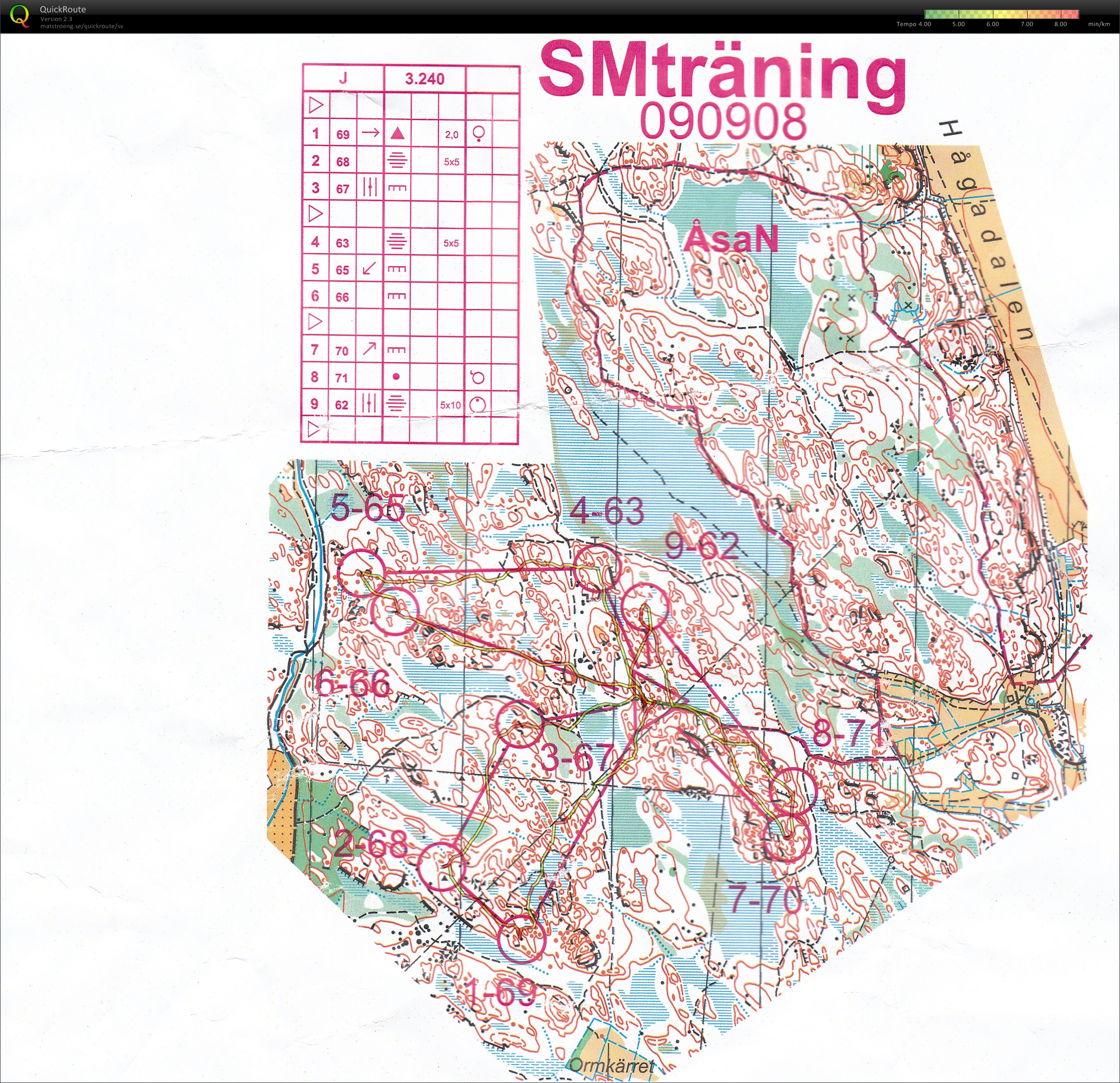 Medel SM träning (2009-09-08)