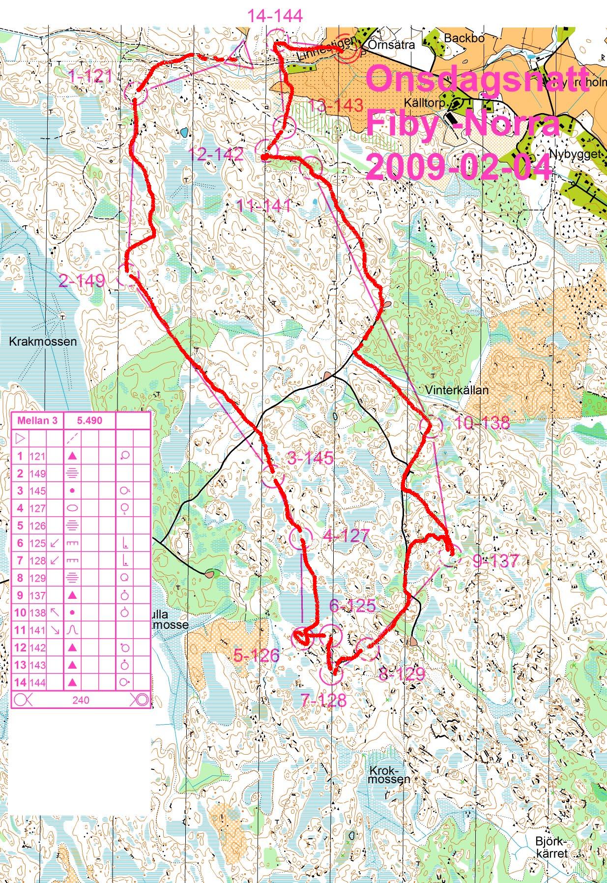 Onsdagsnatt - Fiby Norra (2009-02-04)