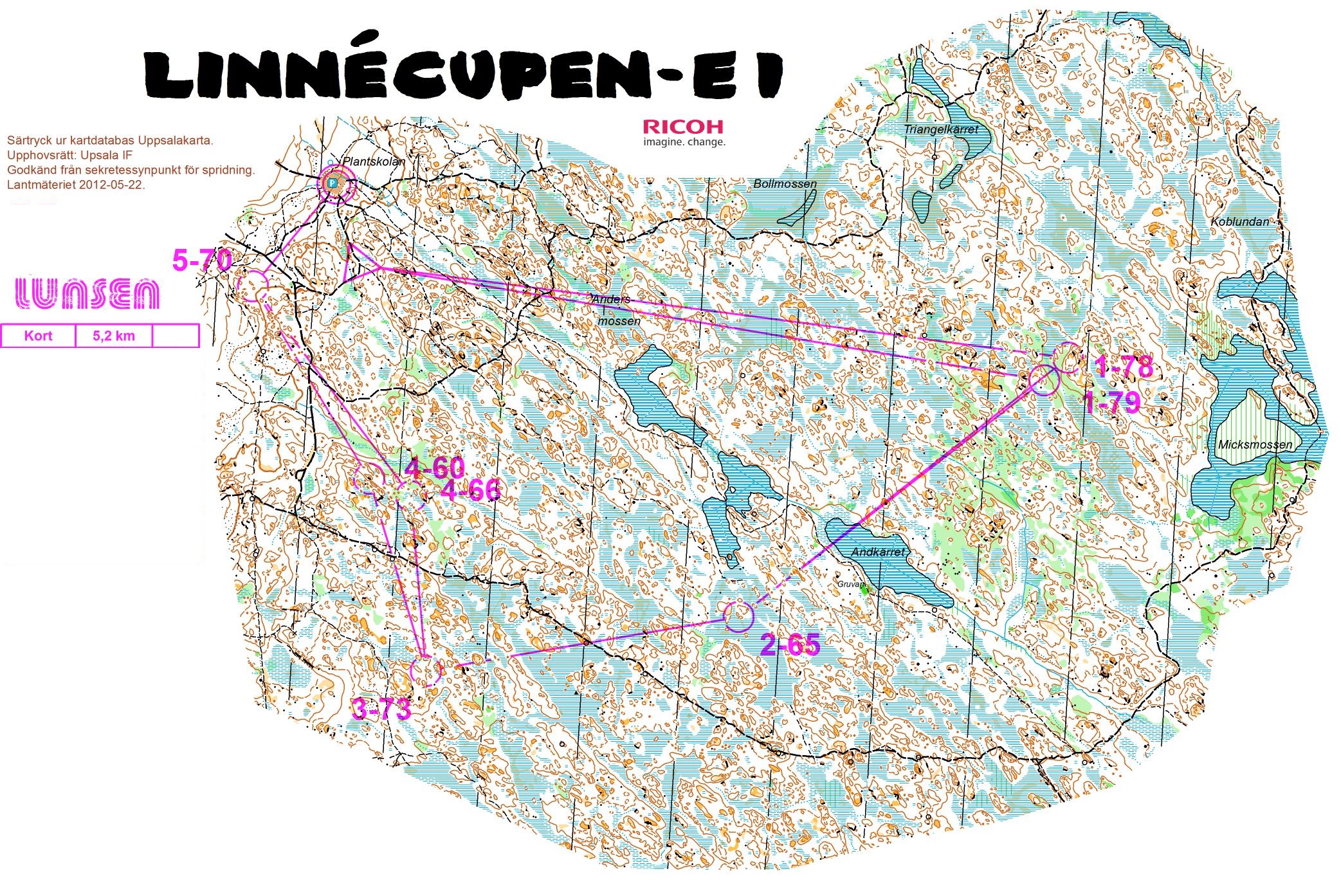 Linnécupen E1 - Kort (10.01.2015)